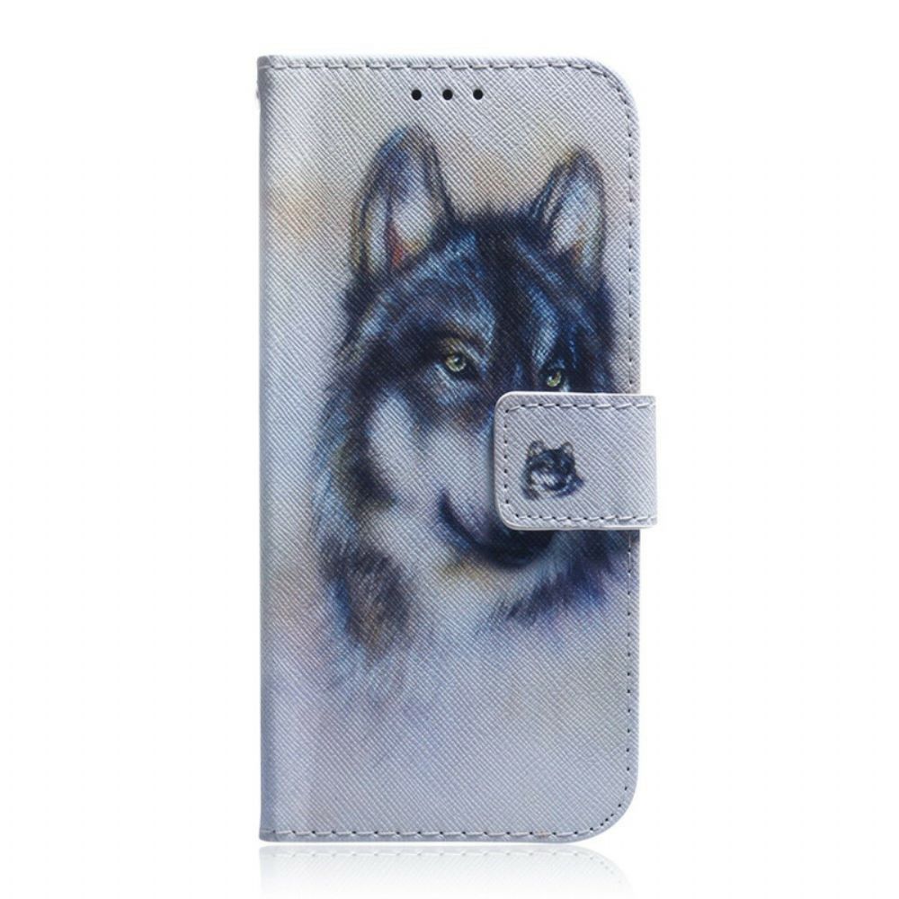 Flip Case Für iPhone 13 Pro Max Hundeblick