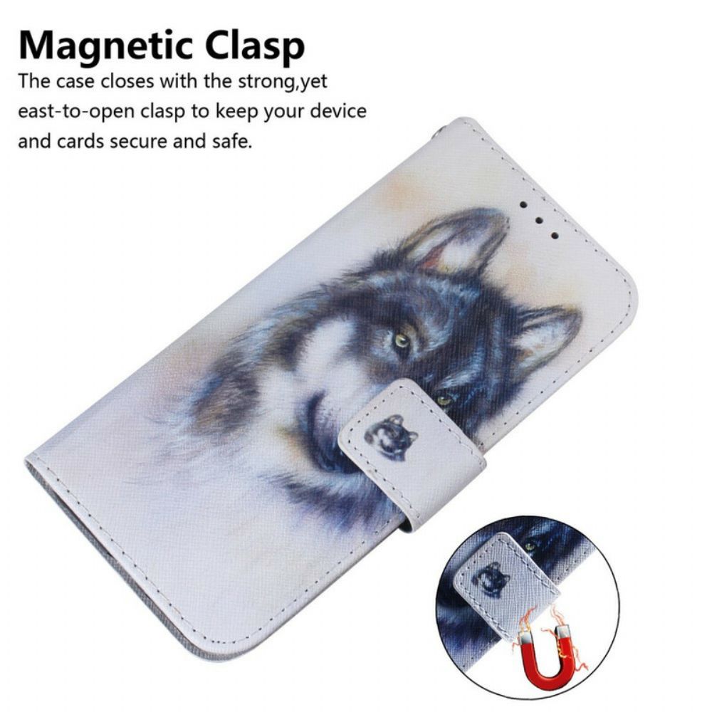 Flip Case Für iPhone 13 Pro Max Hundeblick