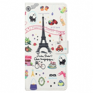 Flip Case Für iPhone 13 Pro Max Ich Liebe Paris