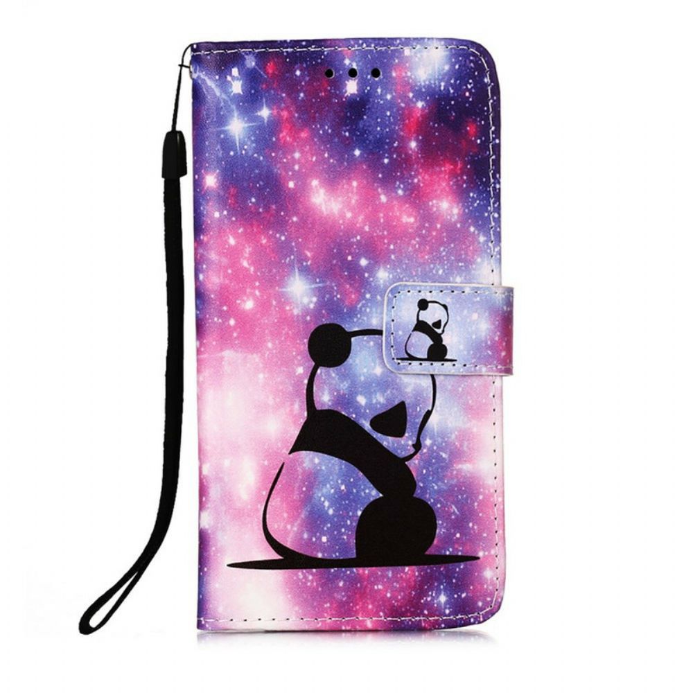 Flip Case Für iPhone 13 Pro Max Panda-galaxie