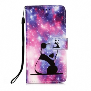 Flip Case Für iPhone 13 Pro Max Panda-galaxie