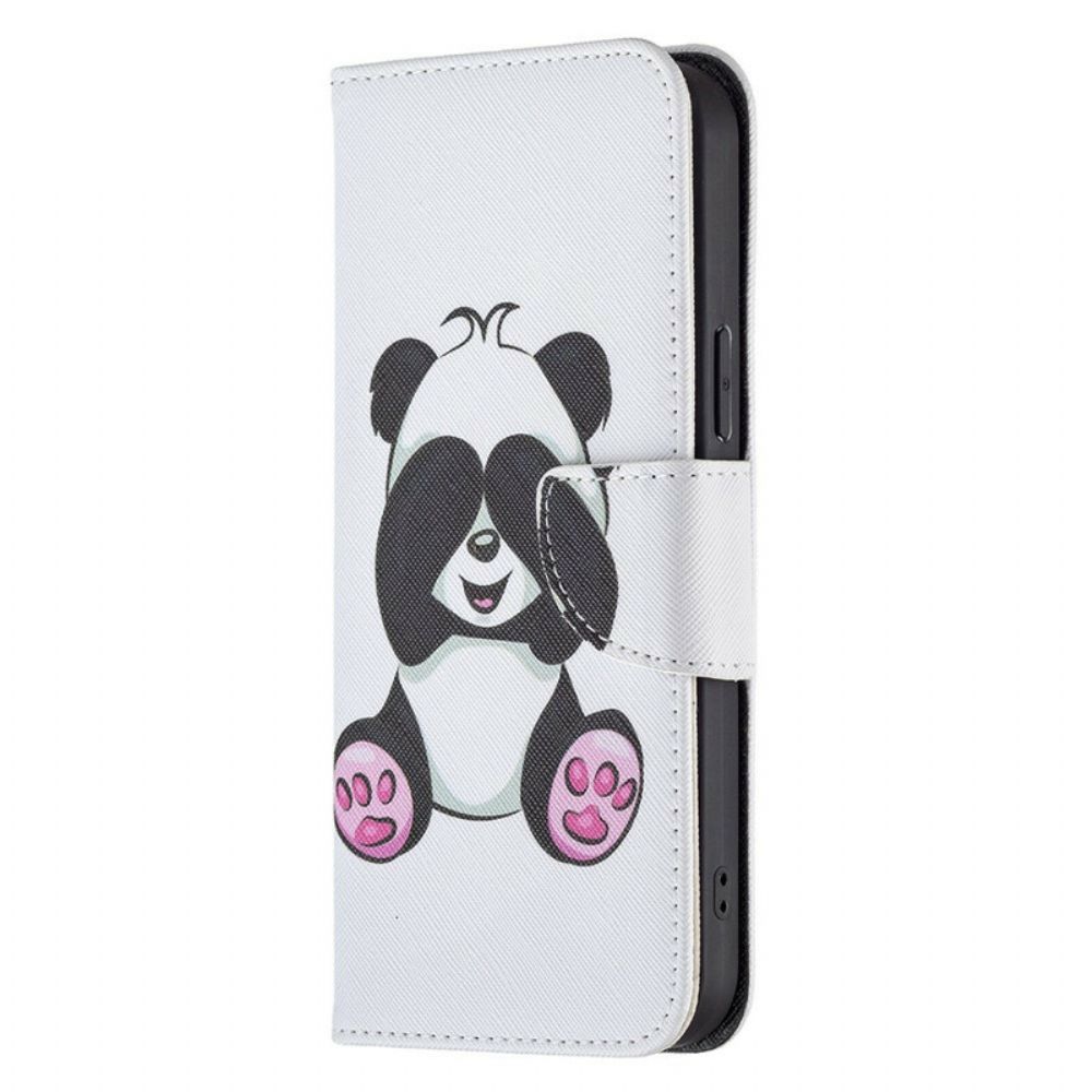 Flip Case Für iPhone 13 Pro Max Panda-spaß