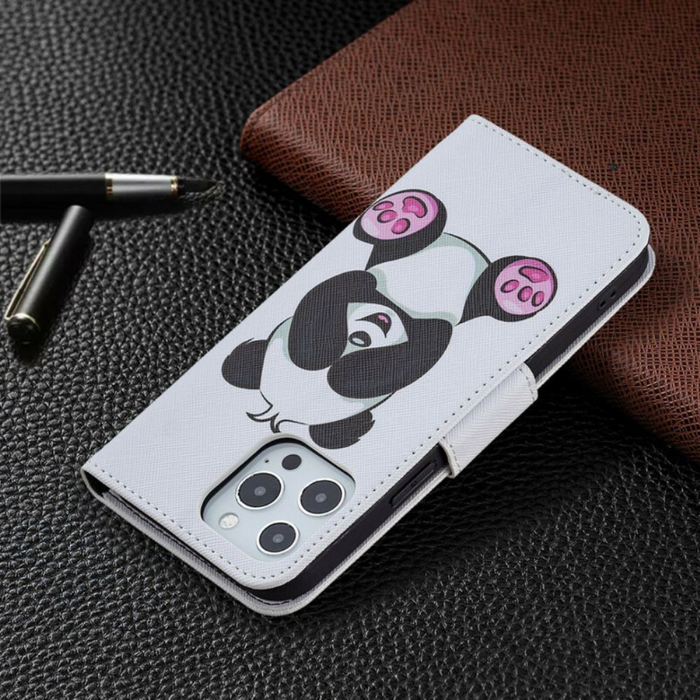 Flip Case Für iPhone 13 Pro Max Panda-spaß