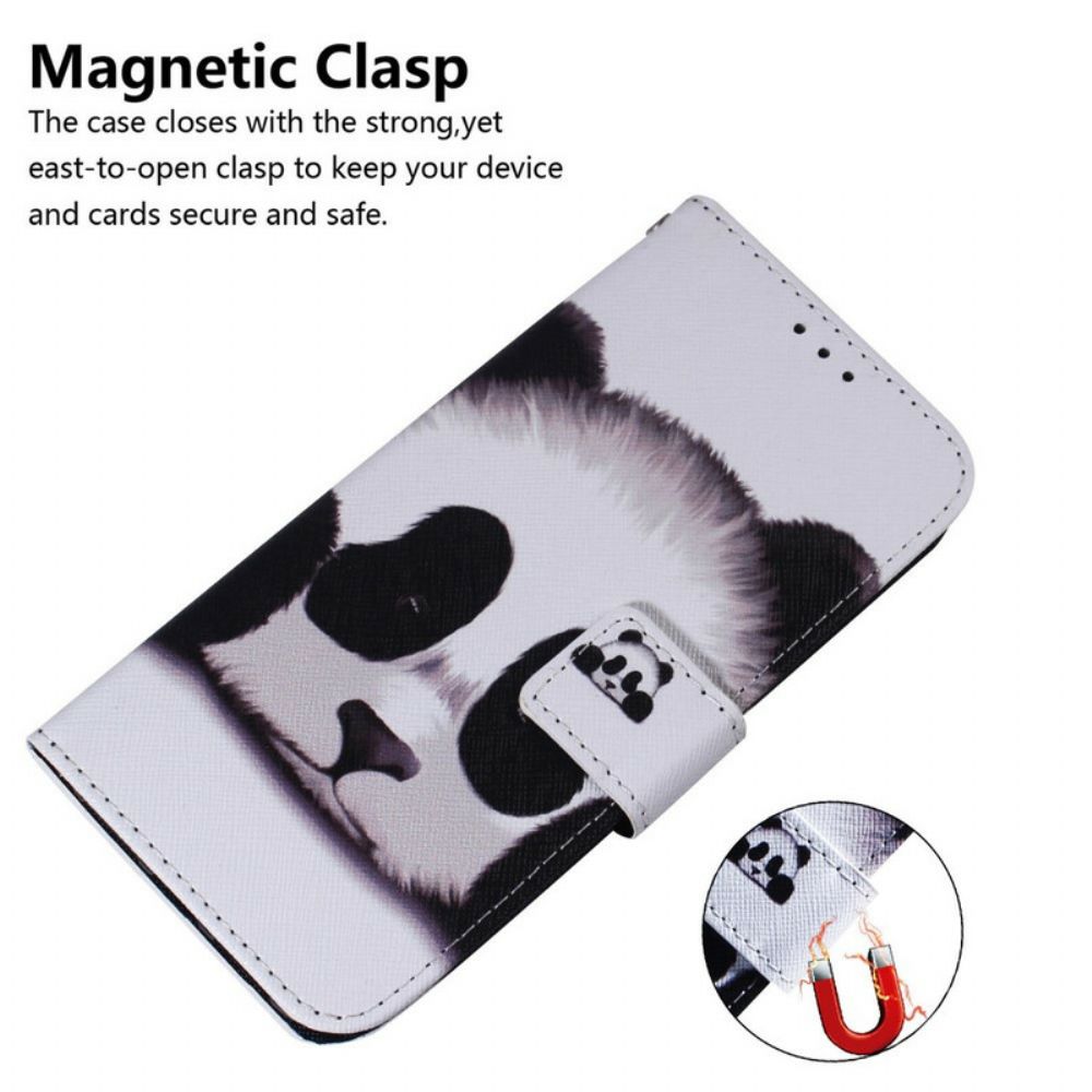 Flip Case Für iPhone 13 Pro Max Pandagesicht