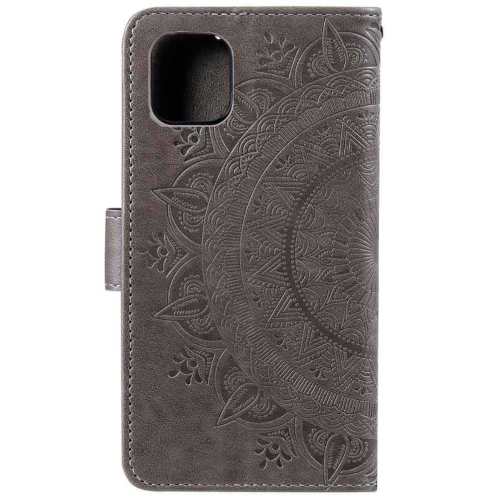 Flip Case Für iPhone 13 Pro Max Sonnen-mandala