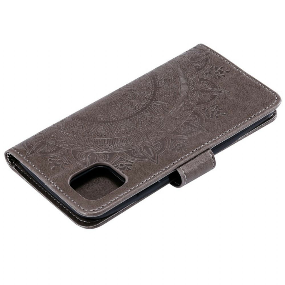 Flip Case Für iPhone 13 Pro Max Sonnen-mandala