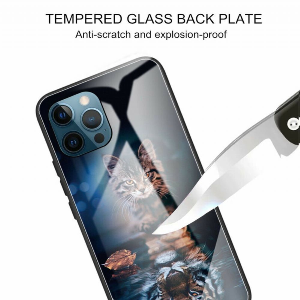 Handyhülle Für iPhone 13 Pro Max Mein Tiger Panzerglas