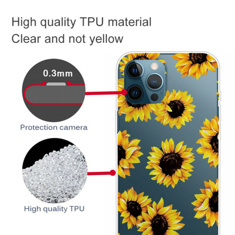 Handyhülle Für iPhone 13 Pro Max Sonnenblumen