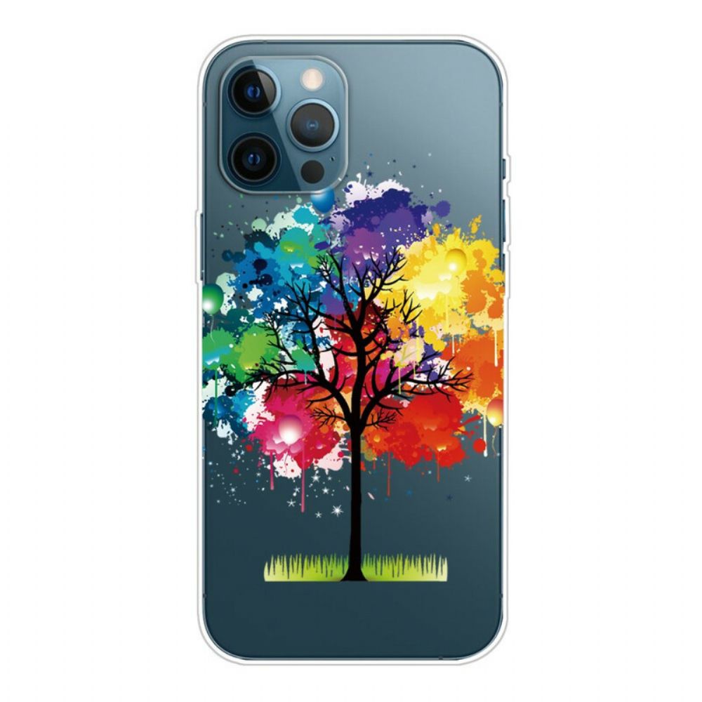 Handyhülle Für iPhone 13 Pro Max Transparenter Aquarellbaum