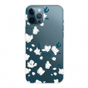 Handyhülle Für iPhone 13 Pro Max Weiße Blumen