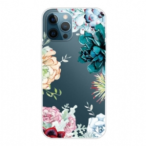 Hülle Für iPhone 13 Pro Max Aquarell Blumen