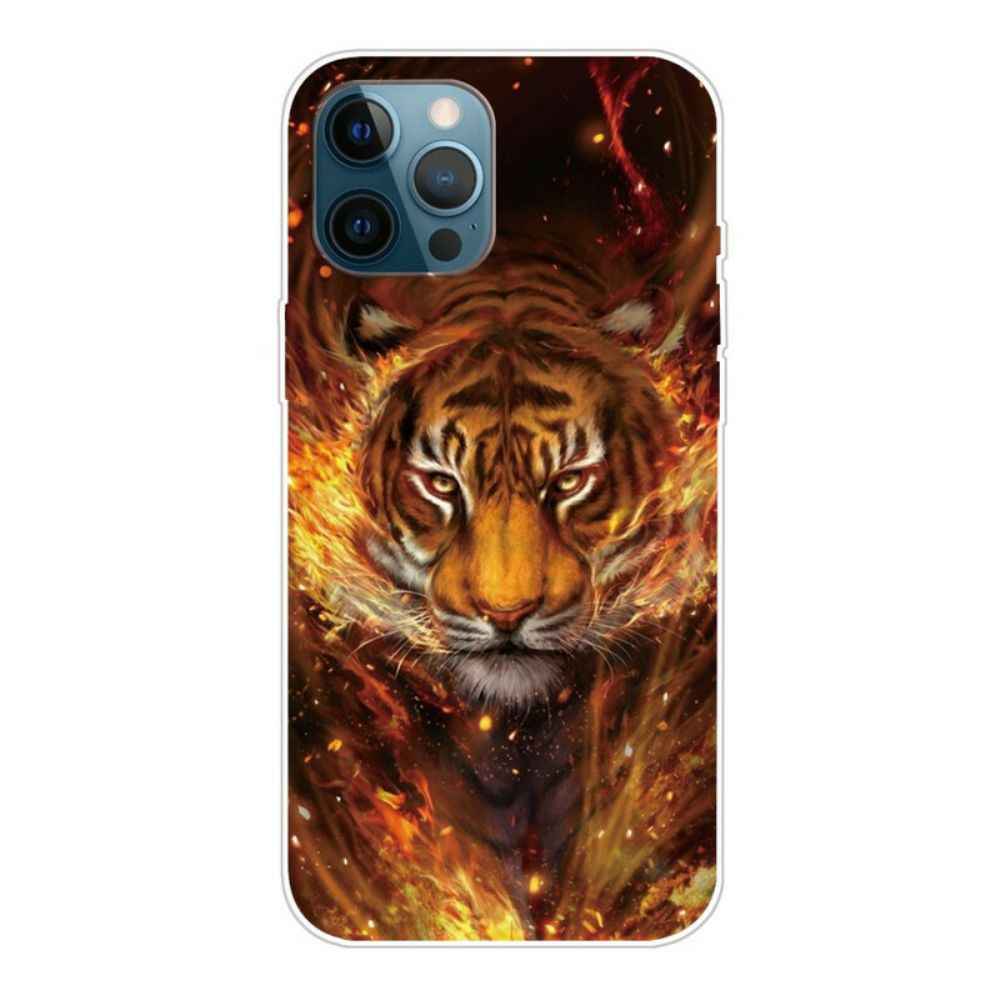 Hülle Für iPhone 13 Pro Max Flexibler Tiger