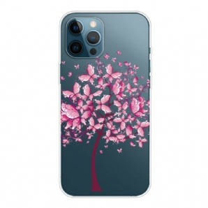 Hülle Für iPhone 13 Pro Max Rosa Baumkrone