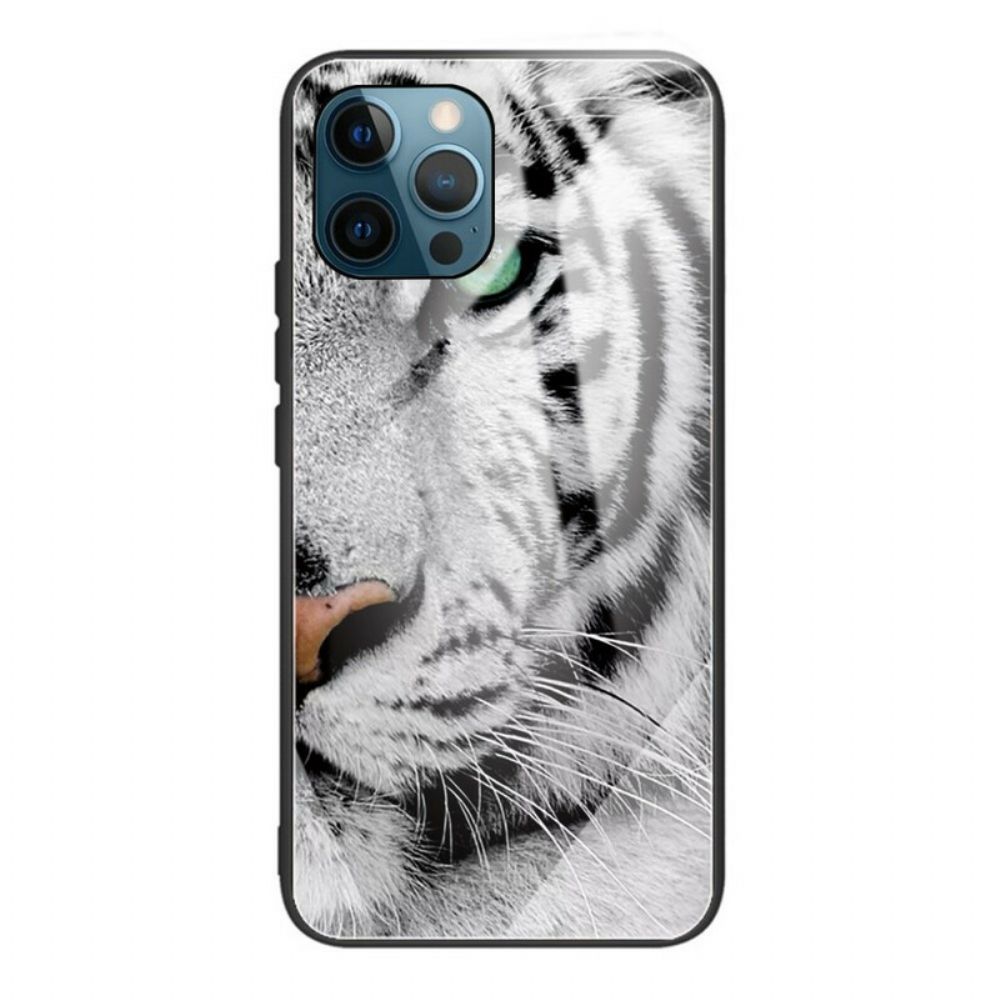 Hülle Für iPhone 13 Pro Max Tiger Gehärtetes Glas