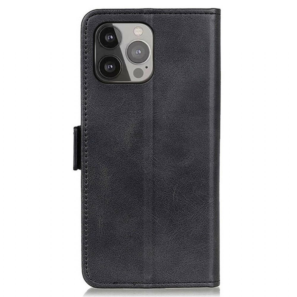 Lederhüllen Für iPhone 13 Pro Max Flip Case Doppelklappe