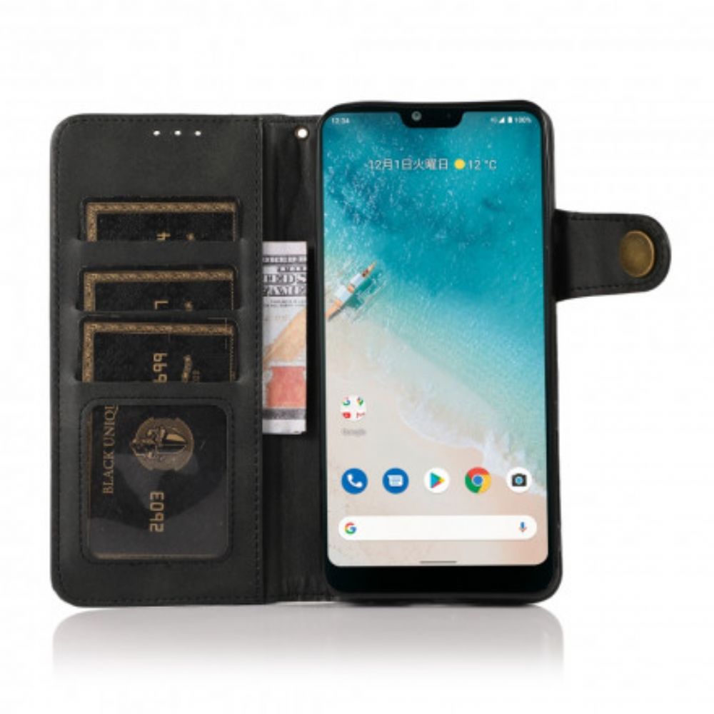 Flip Case Für Realme 8 / 8 Pro Khazneh-magnetknopf