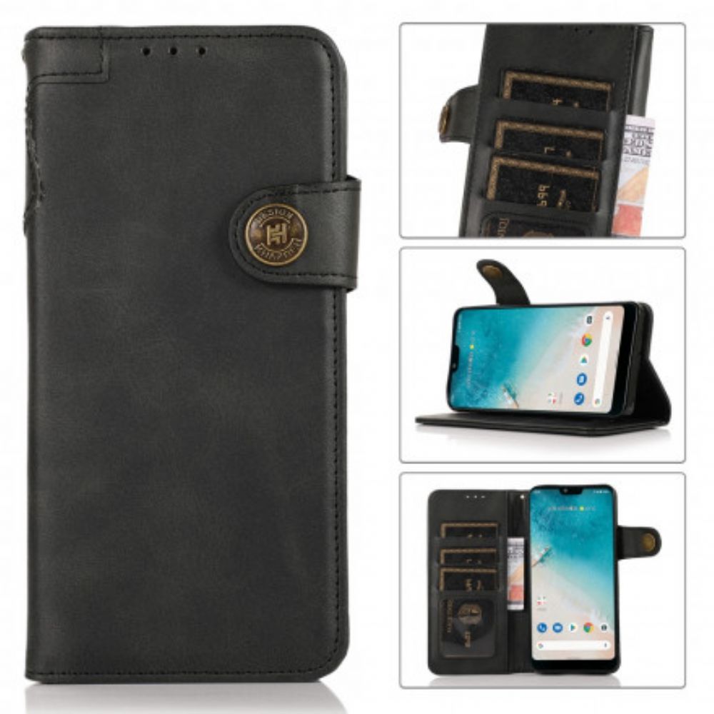 Flip Case Für Realme 8 / 8 Pro Khazneh-magnetknopf