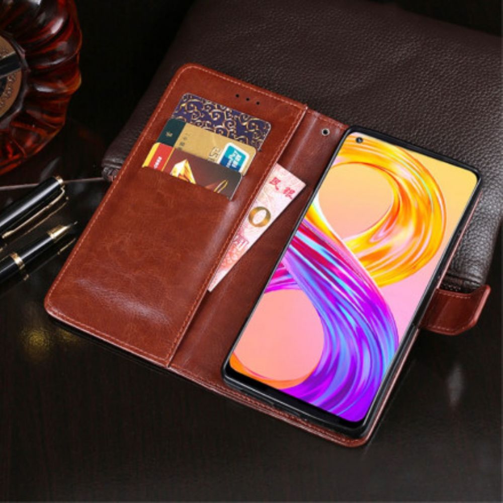 Flip Case Für Realme 8 / 8 Pro Kunstleder Idewei