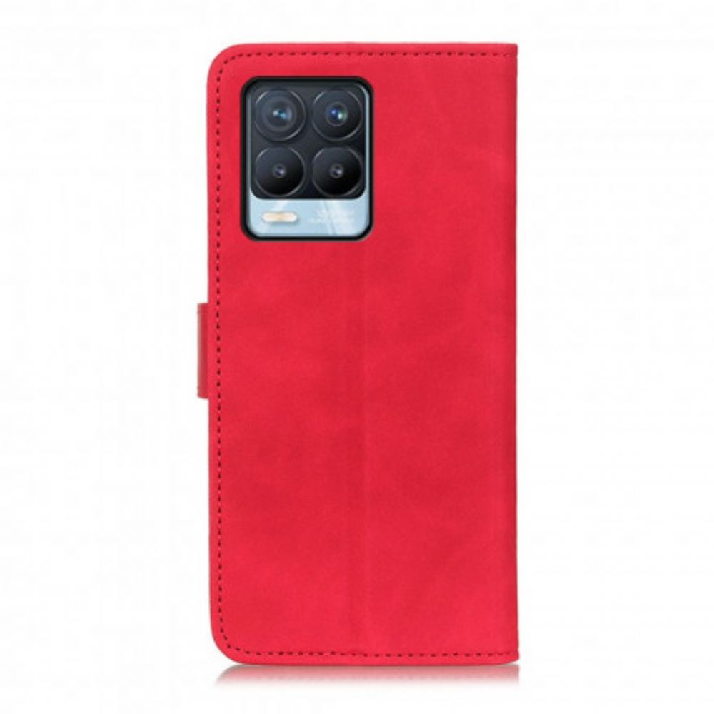 Flip Case Für Realme 8 / 8 Pro Vintage Ledereffekt Khazneh