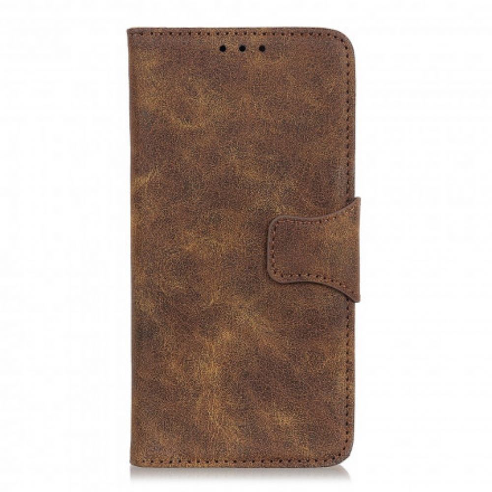 Flip Case Für Realme 8 / 8 Pro Vintage Spaltleder