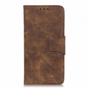 Flip Case Für Realme 8 / 8 Pro Vintage Spaltleder