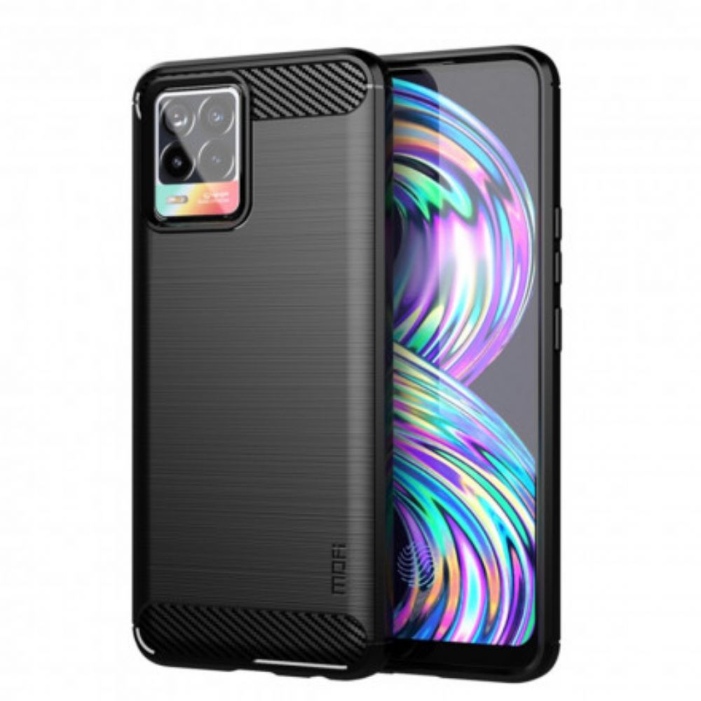 Handyhülle Für Realme 8 / 8 Pro Mofi Gebürstete Kohlefaser