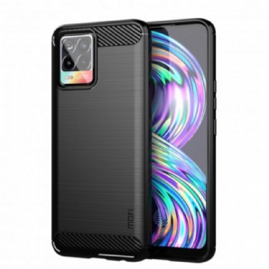 Handyhülle Für Realme 8 / 8 Pro Mofi Gebürstete Kohlefaser