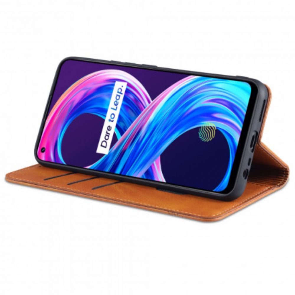 Schutzhülle Für Realme 8 / 8 Pro Flip Case Azns-lederstil