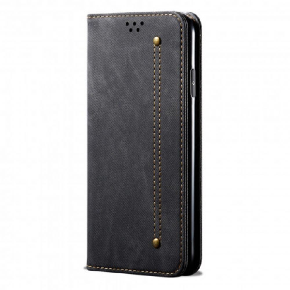 Schutzhülle Für Realme 8 / 8 Pro Flip Case Jeansstoff