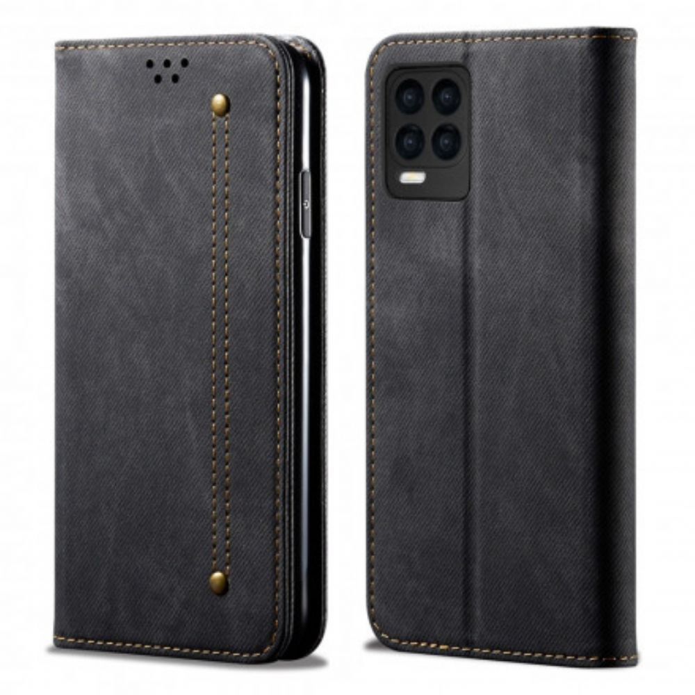 Schutzhülle Für Realme 8 / 8 Pro Flip Case Jeansstoff