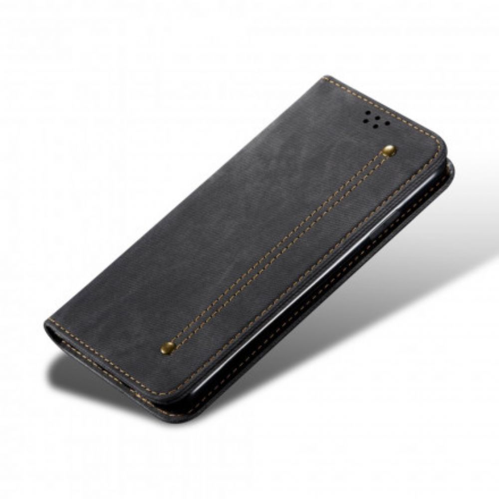 Schutzhülle Für Realme 8 / 8 Pro Flip Case Jeansstoff