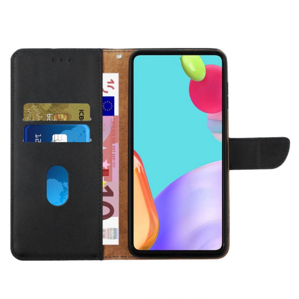 Flip Case Für Oppo Find X5 Lite Echtes Nappaleder