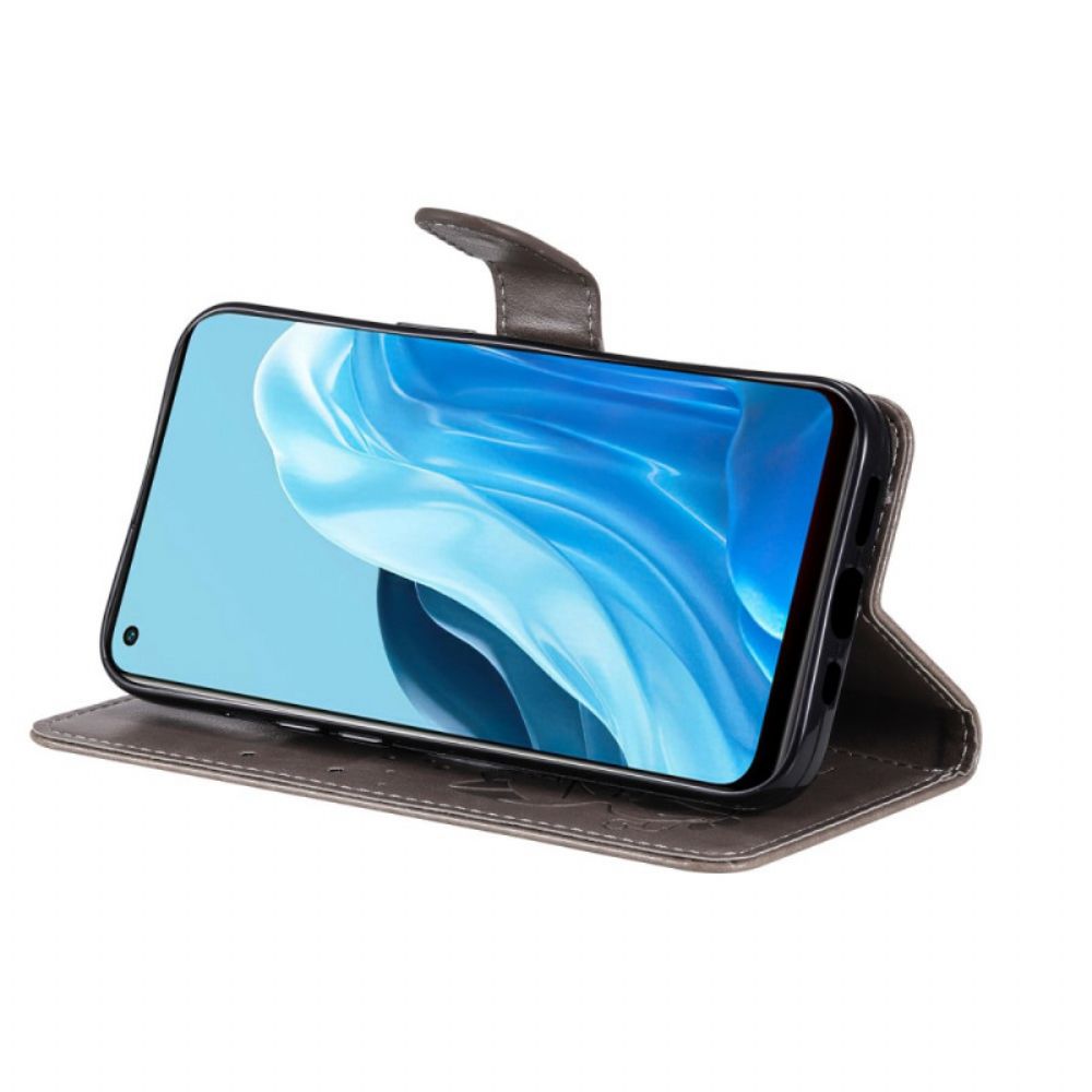 Flip Case Für Oppo Find X5 Lite Mit Kordel Tanga Katzen Und Bienen