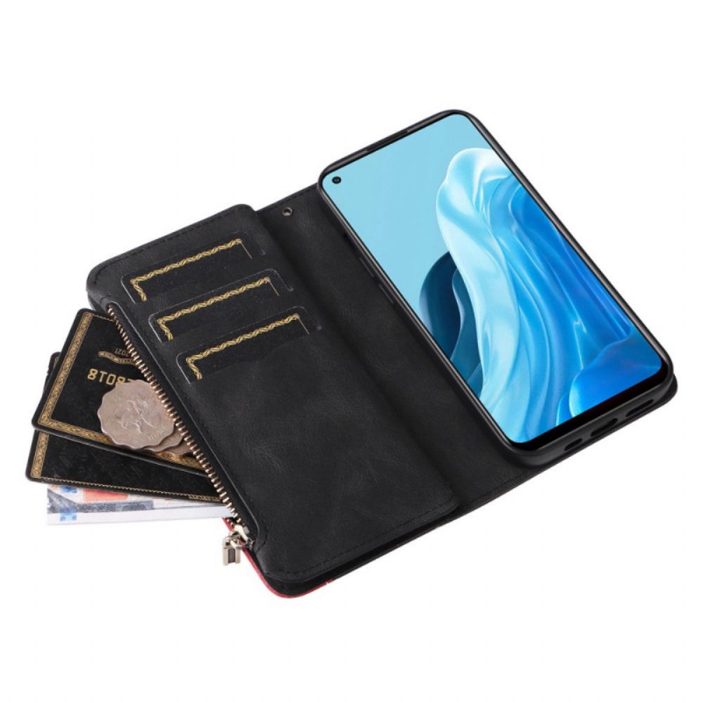 Flip Case Für Oppo Find X5 Lite Multifunktion Zweifarbig