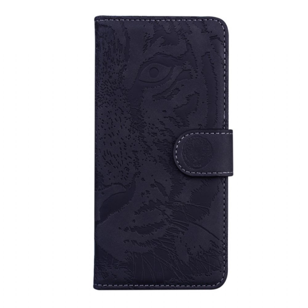 Flip Case Für Oppo Find X5 Lite Tigergesichtsdruck