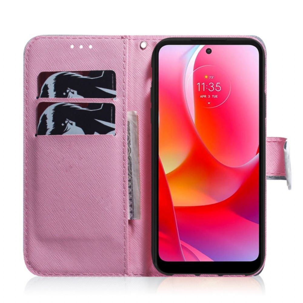 Lederhüllen Für Oppo Find X5 Lite Alte Rosenblüte