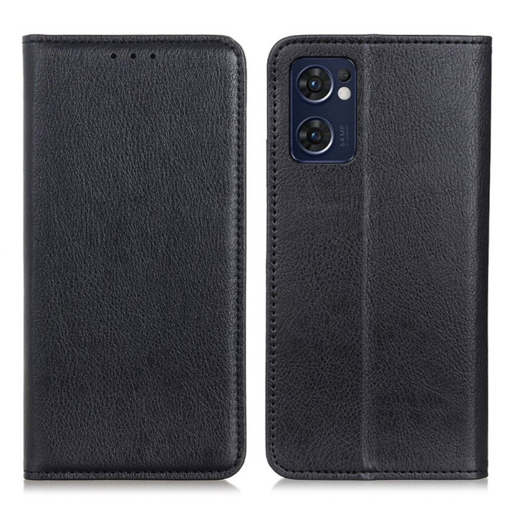 Schutzhülle Für Oppo Find X5 Lite Flip Case Lychee-spaltleder