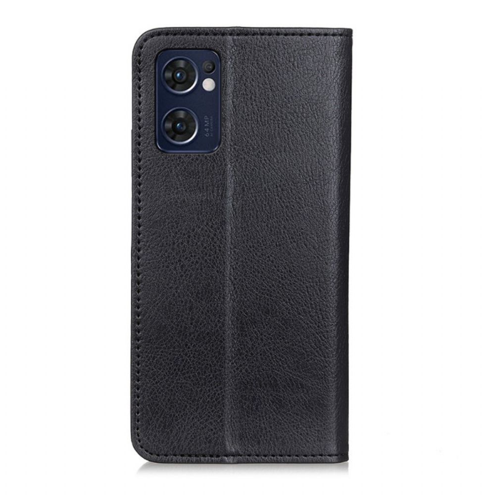 Schutzhülle Für Oppo Find X5 Lite Flip Case Lychee-spaltleder