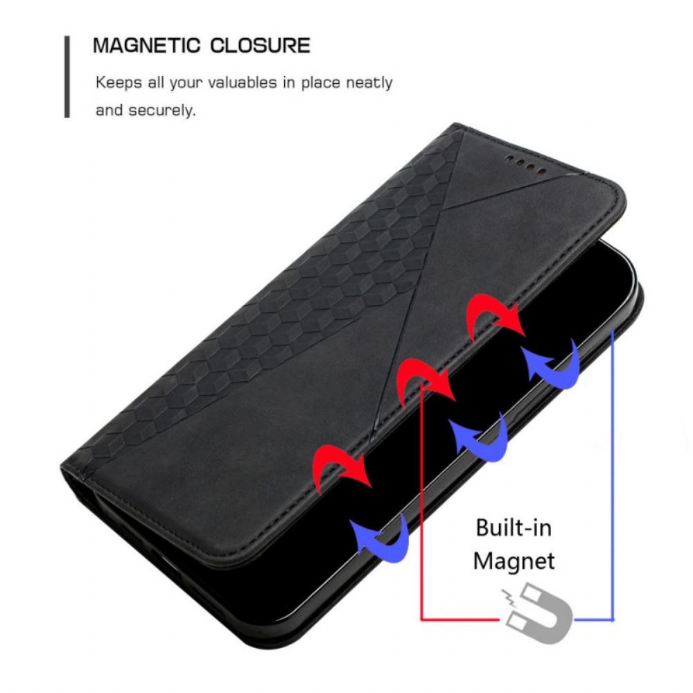 Schutzhülle Für Oppo Find X5 Lite Flip Case Muster Aus Kunstleder