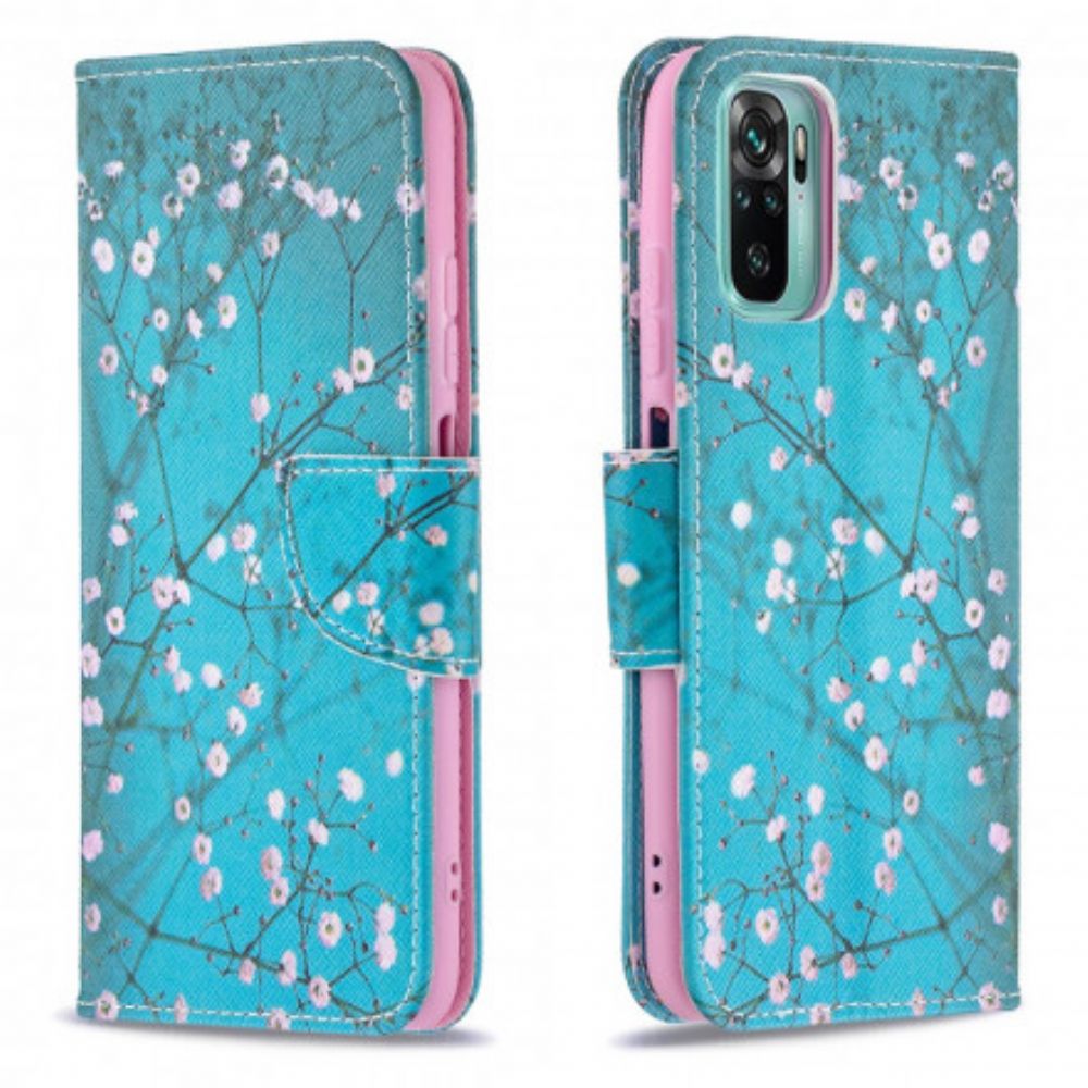 Flip Case Für Xiaomi Redmi Note 10 / 10S Blumiger Baum