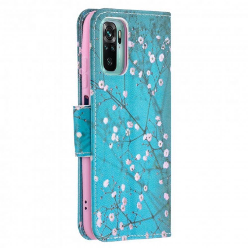 Flip Case Für Xiaomi Redmi Note 10 / 10S Blumiger Baum