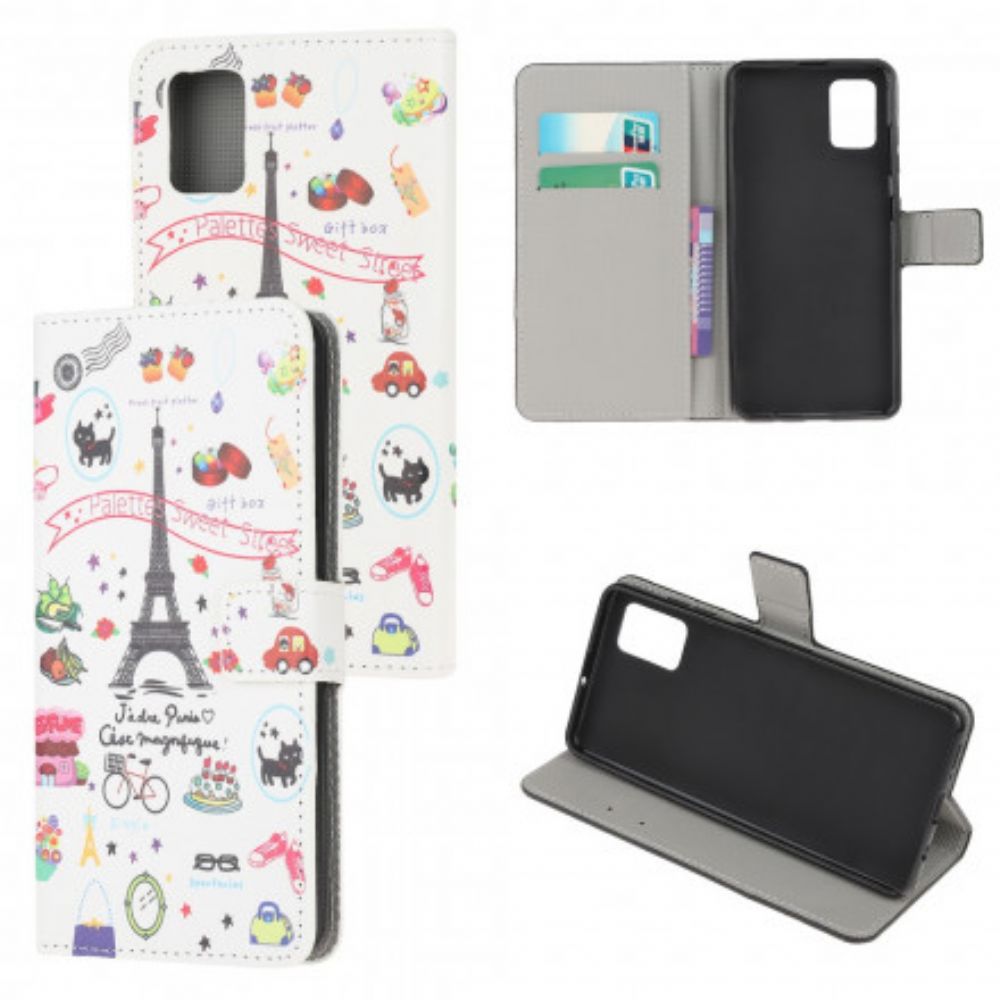 Flip Case Für Xiaomi Redmi Note 10 / 10S Ich Liebe Paris