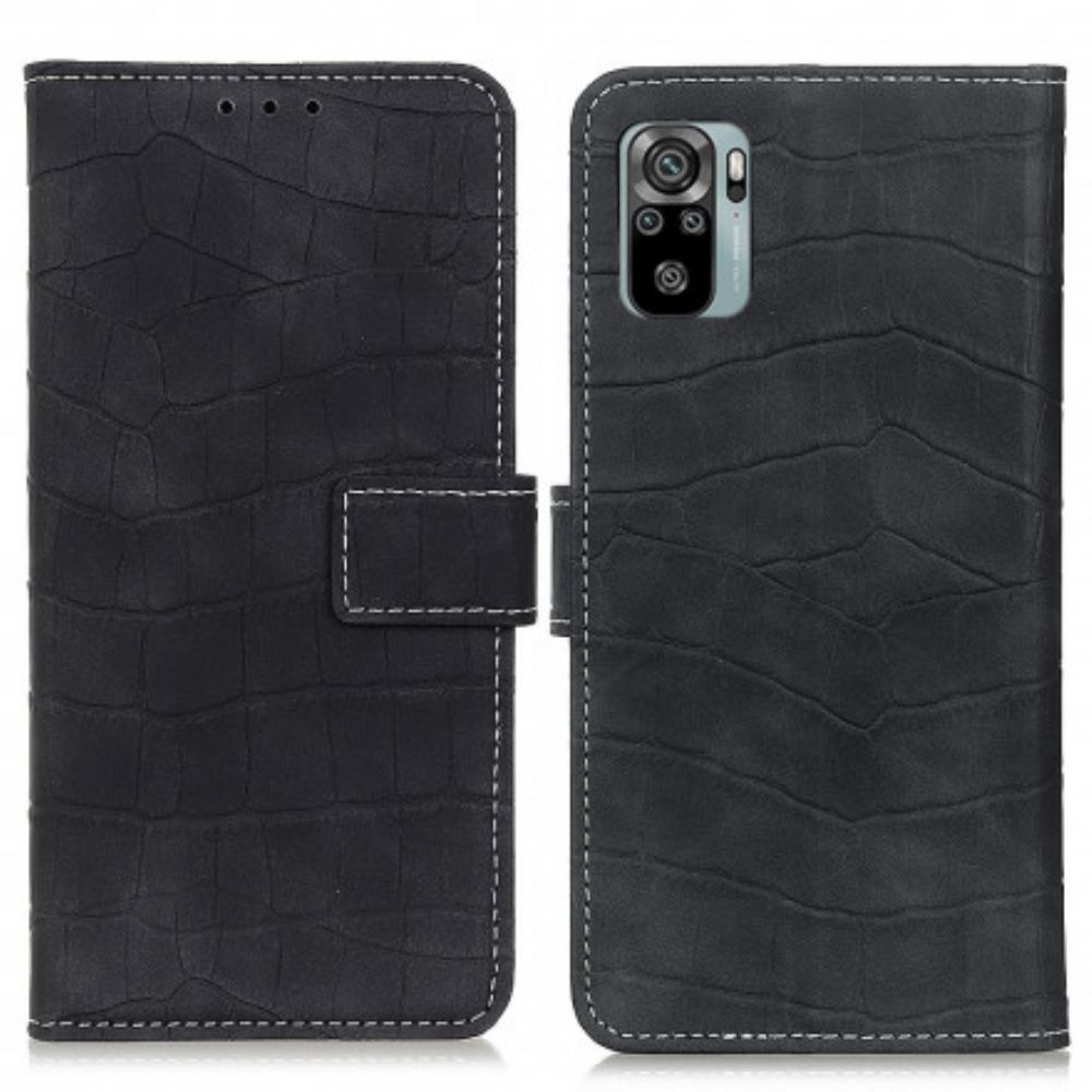 Flip Case Für Xiaomi Redmi Note 10 / 10S Krokodilkraft