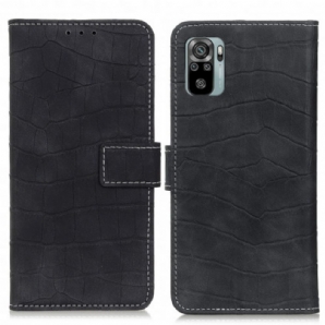 Flip Case Für Xiaomi Redmi Note 10 / 10S Krokodilkraft