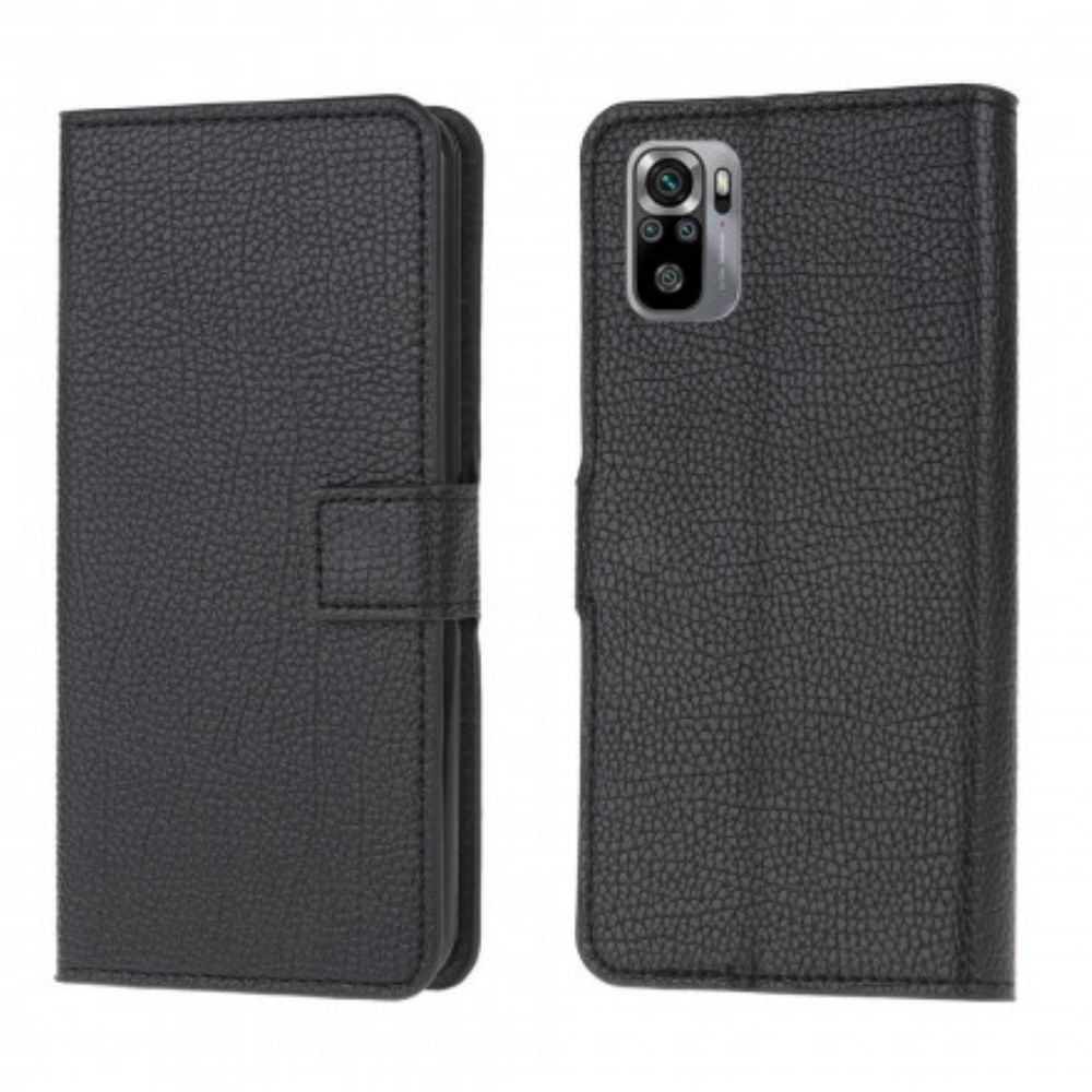 Flip Case Für Xiaomi Redmi Note 10 / 10S Ledereffekt Mit Litschi-narbung