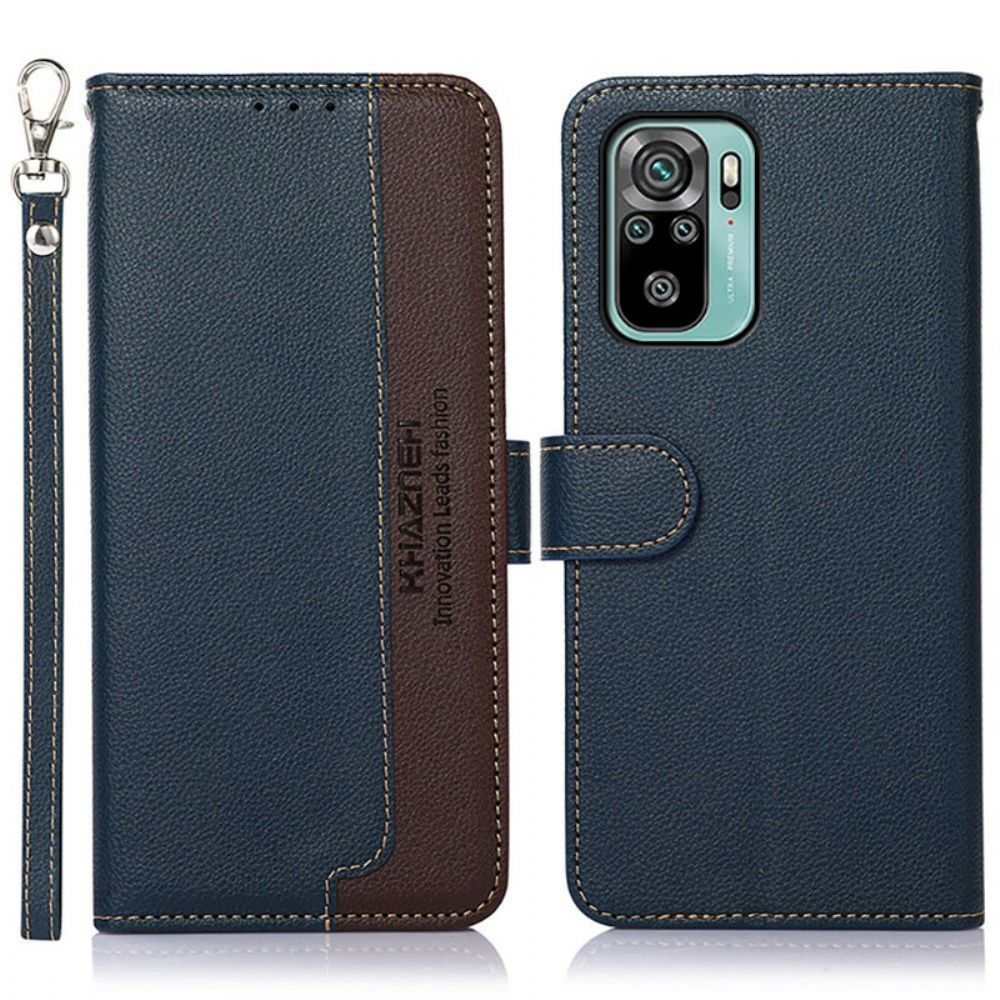 Flip Case Für Xiaomi Redmi Note 10 / 10S Liche Style Rfid Khazneh