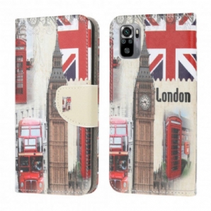 Flip Case Für Xiaomi Redmi Note 10 / 10S Londoner Leben