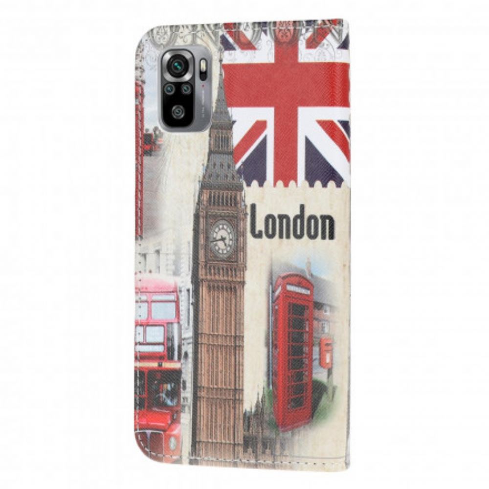 Flip Case Für Xiaomi Redmi Note 10 / 10S Londoner Leben