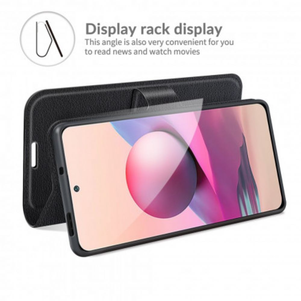 Flip Case Für Xiaomi Redmi Note 10 / 10S Magnetverschluss In Lederoptik