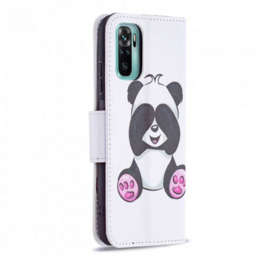 Flip Case Für Xiaomi Redmi Note 10 / 10S Panda-spaß